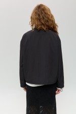 Чорний анорак 4028 фото 3