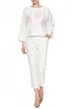 Белые классические брюки фото 2