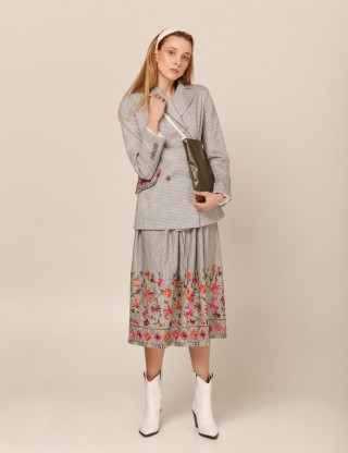 Двобортний жакет вільного силуету2942 купить