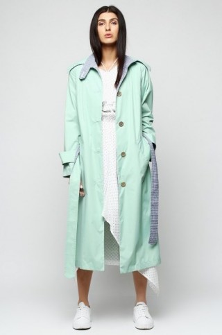 М'ятний плащ середньої довжини2248 купить