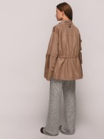 Короткая куртка с кулиской на талии фото 2