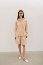 Сорочка у жовто-білу смужку 3806 фото 1