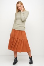 Оливковий гольф приталеного силуету 3025 фото 1