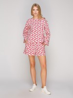 Блуза в белую ромашку фото 1