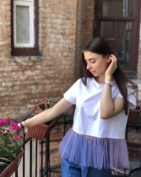 Футболка з фіолетовим фатимом2328 купить