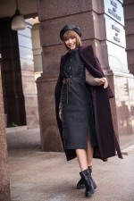 Платье с декоративной планкой на пуговицах фото 4