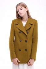 Шерстяное пальто-жакет фото 0