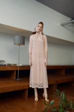 Платье-сарафан с розовым кружевом фото 4