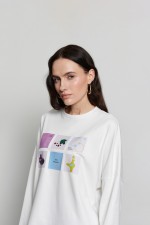 Молочній лонгслів 3739 фото 1