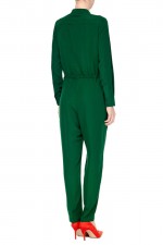 Зеленый рубашечный комбинезон фото 1