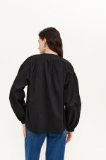 Чорна блуза з вишивкою 3821 фото 5