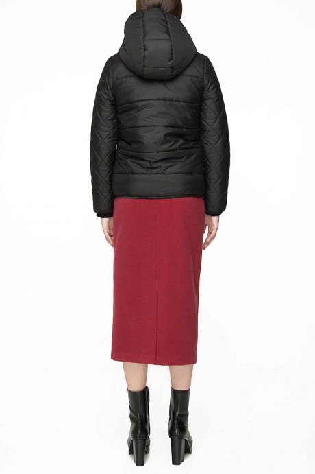 Зимняя короткая куртка с капюшоном1793 купить