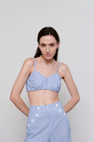Топ у блакитну смужку 36083608 купить