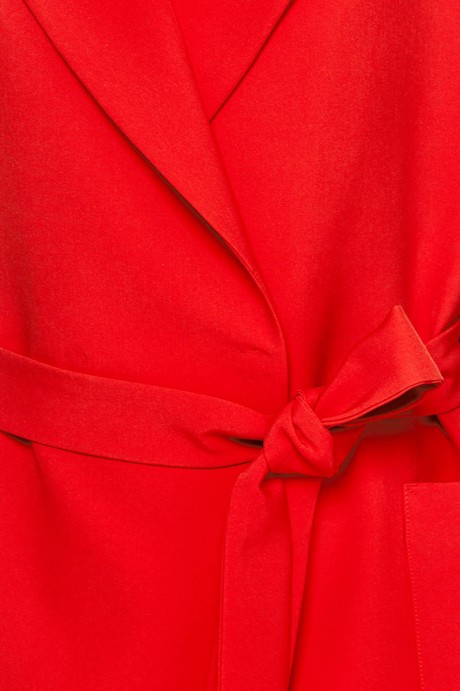 Красное пальто под пояс1953 купить