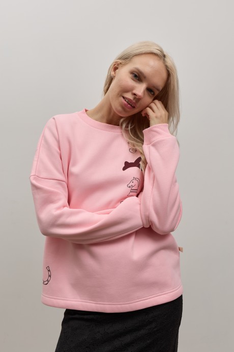 Рожевий світшот 40734073 купить