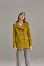 Шерстяное пальто-жакет фото 2