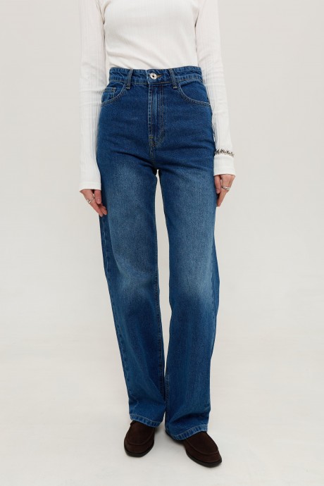 Сині прямі джинси 39533953 купить