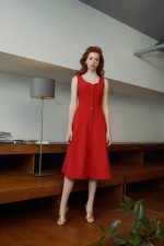 Красное платье-сарафан фото 1