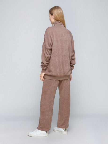 Ангоровый бежевые укороченные брюки2835 купить