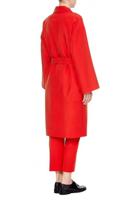 Красное пальто под пояс1953 купить