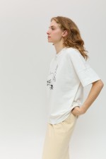 Біла футболка 4019 фото 3