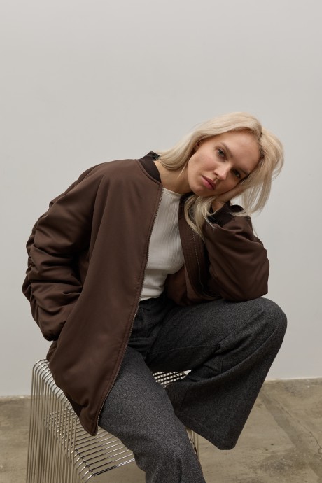 Коричневий бомбер 40704070 купить