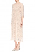 Платье-сарафан с розовым кружевом фото 2