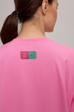 Рожевий лонгслів 3974 фото 4