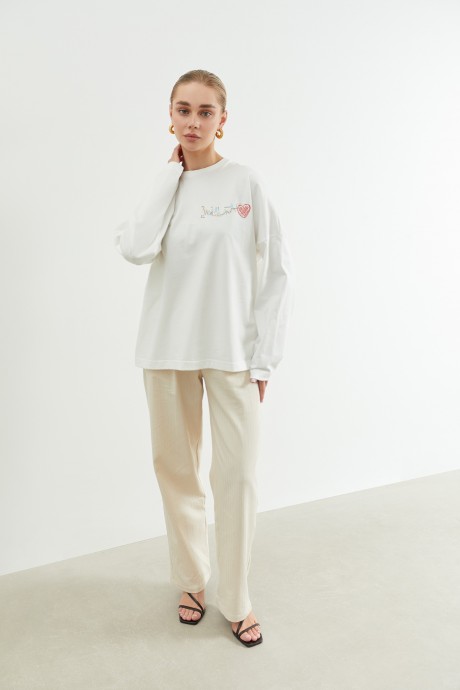 Білі вкорочені брюки 37943794 купить