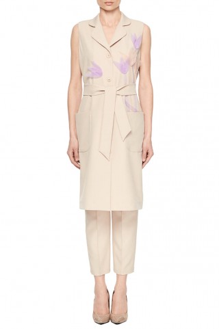 Бежевое платье-жилет1985 купить