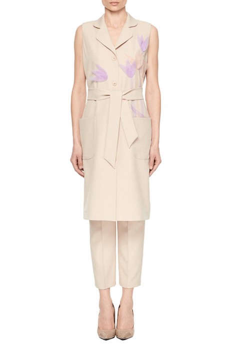 Бежевое платье-жилет1985 купить