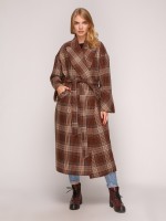 Демисезонное пальто на запах миди длины фото 1