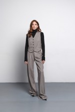 Бежевий жилет 3708 фото 3