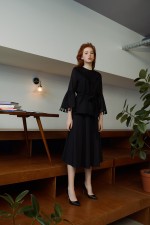 Черная юбка-солнце фото 4