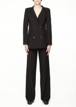 Удлиненный двубортный жакет фото 0