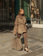 Короткая куртка с кулиской на талии фото 5