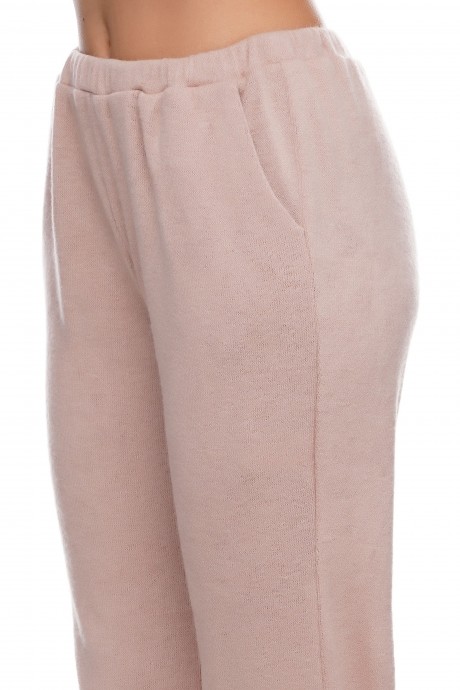 Розовые ангоровые штаны на манжете2895 купить