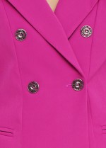 Розовый жакет из костюмной ткани фото 3