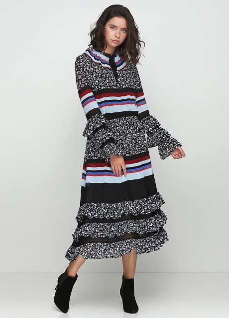 Платье с воланами2383 купить