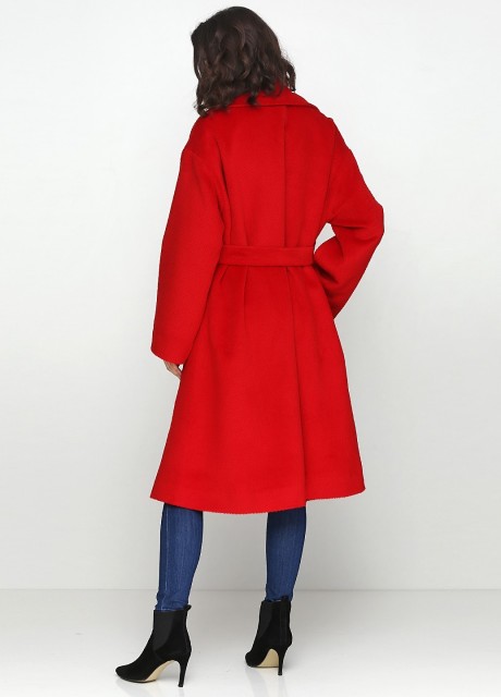 Пальто красного цвета2433 купить