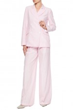 Розовые макси-брюки фото 5