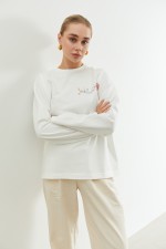 Молочний лонгслів 3780 фото 2