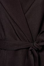 Легкое черное пальто фото 3