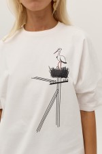 Біла футболка 3827 фото 4