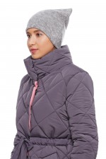 Шапка из серой ангоры фото 1