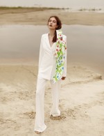 Білі широкі штани фото 4