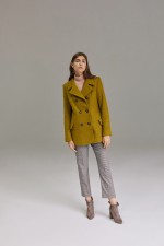 Шерстяное пальто-жакет фото 3