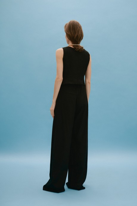 Чорні лляні брюки 36263626 купить