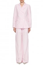 Розовые макси-брюки фото 4