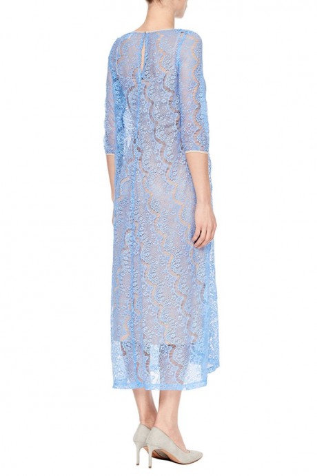 Платье-сарафан с голубым кружевом1971 купить